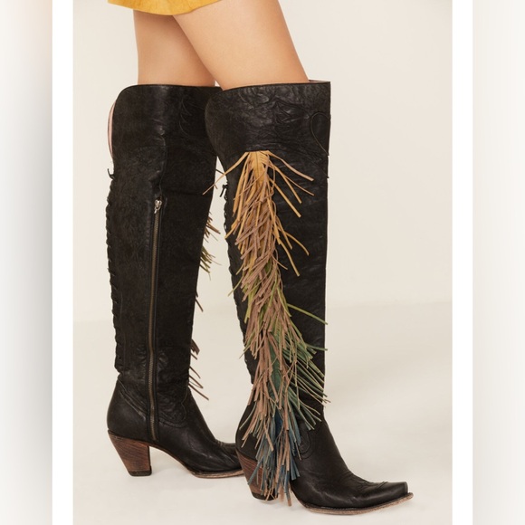 JUNK GYPSY BY LANE WOMEN'S SPIRIT ANIMAL TALL BOOTS size 6.5 women’s handcrafted